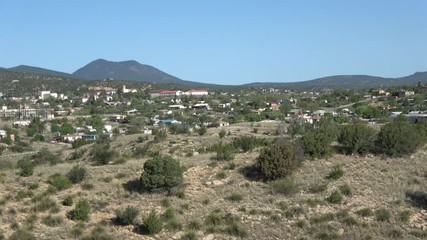 Silver City, NM Panorama from Mountain Viewpoint - Wide and Zoomed