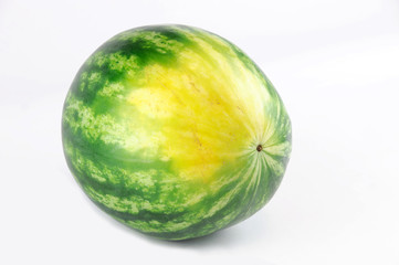 single watermelon on white background