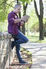 Obraz premium Portrait of a young man outdoors