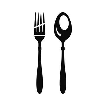 fork and spoon. Cutlery vector