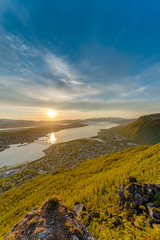 Midnight Sun in Tromso, Norway.