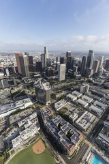 Downtown Los Angeles Afternoon Aerial