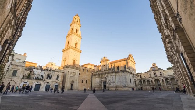 Timelapse del Duomo di Lecce
