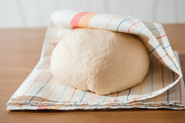 Chef preparing dough - cooking process