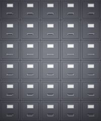 Black filing cabinet background