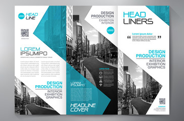 Brochure 3 fold flyer design a4 template. - 144633233