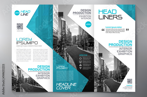 brochure 3 fold flyer design a4 template stock image and royalty
