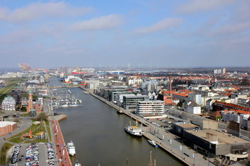 Obraz premium Bremerhaven von oben