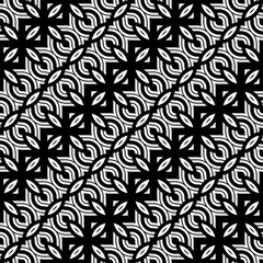 Design seamless monochrome waving pattern