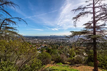Fotobehang Downtown Los Angeles skyline view - Los Angeles, California, USA © diegograndi