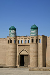 The Kunya Ark gate in Khiva, Uzbekistan