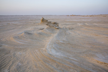 sand formations in a desert near Abu Dhabi