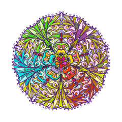 image doodle of a decorated mandala.