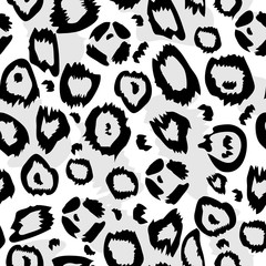 seamless pattern. Design animal print pattern texture skins leopard.