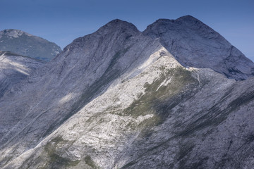 Fototapeta na wymiar Amazing Panorama from Vihren peak, Pirin Mountain, Bulgaria