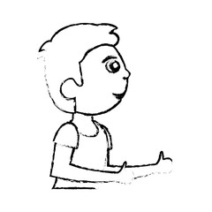 character son male image vector illustration eps 10