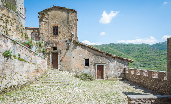 Scenic sight in Arsoli, rural village in Rome Province, Latium, Italy