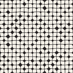 Vector Seamless Childlike Pattern. Monochrome Hand Drawn Geometric Shapes Texture