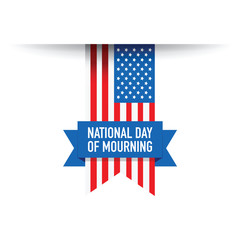 National day of mourning flag