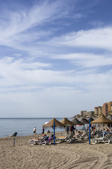 Typical beach landscape in Spain