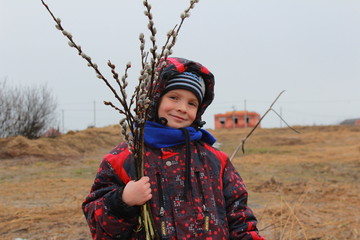 Boy with willow © Pavel