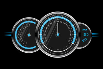 Vector speedometer design