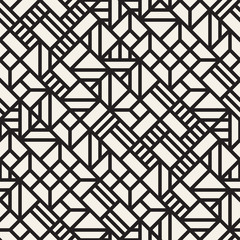 Vector seamless pattern. Mesh repeating texture. Linear grid with chaotic shapes. Stylish geometric lattice design
