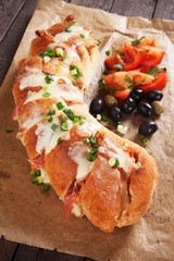 Bread stuffed with cheese