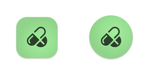 Vector Green Web Buttons