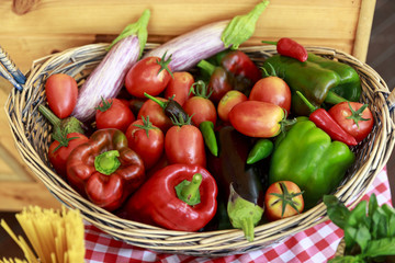 Fresh organic vegetables 