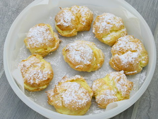 chou à la crème pâtissière,fait maison