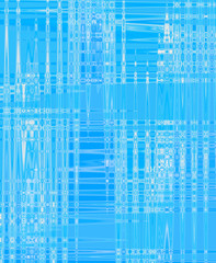 Digital background of intersecting light blue and white lines