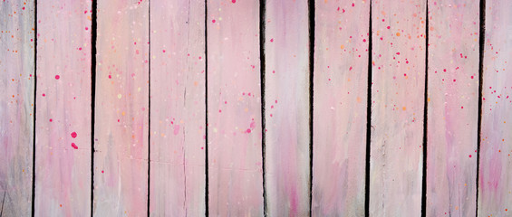 Wooden old texture pink. Old boards or slats.