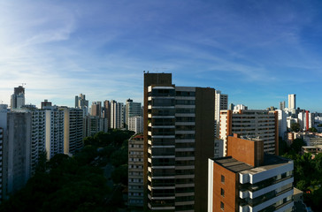 Aerial view of buildings in Salvador Bahia Brazil