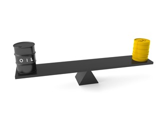 oil and money scale