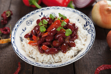 Rice and kidney beans
