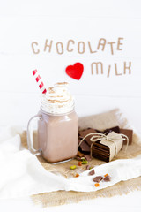 Milkshake with chocolate 