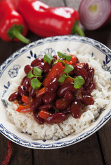 Rice and kidney beans