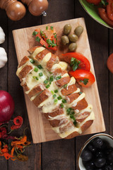 Cheese stuffed bread