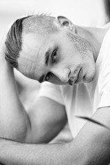 Portrait of a handsome man