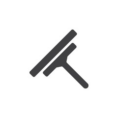 Glass scraper icon. Household industrial cleaner office