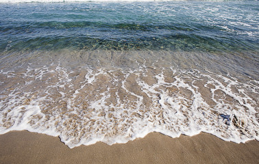summer concept with sardinian beach view