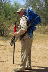 Senior Hunter in Desert