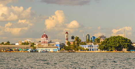 Waterside scenery around Cienfuegos in Cuba a island in the Caribbean Sea