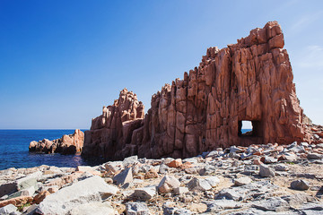 red rocks at Arbatax