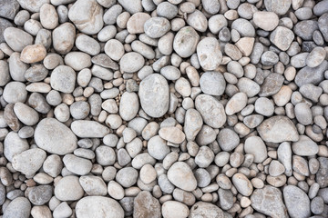 Background made of gray pebbles