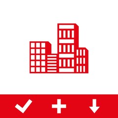 Obraz premium city icon stock vector illustration flat design