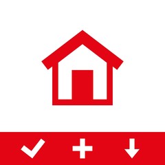 home icon stock vector illustration flat design