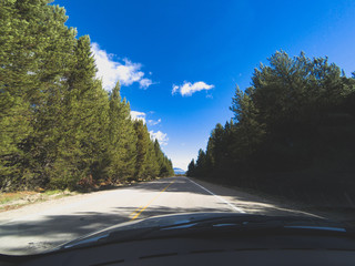 Driving on a road
