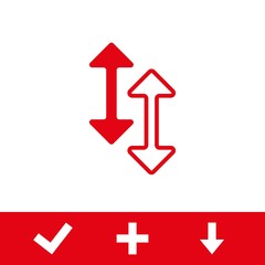 arrow icon stock vector illustration flat design